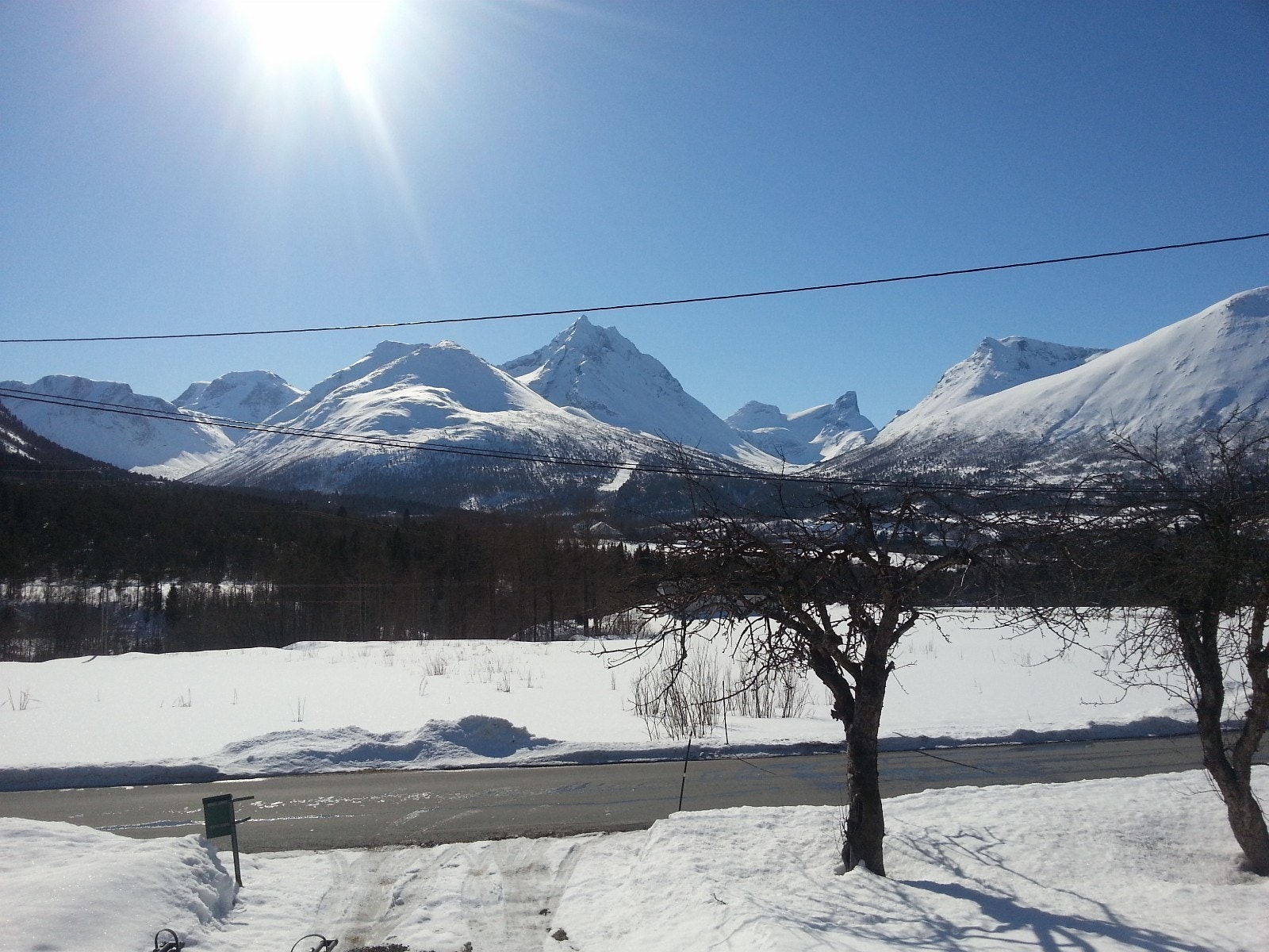 Fin utsikt fra huset ! Galleribilde