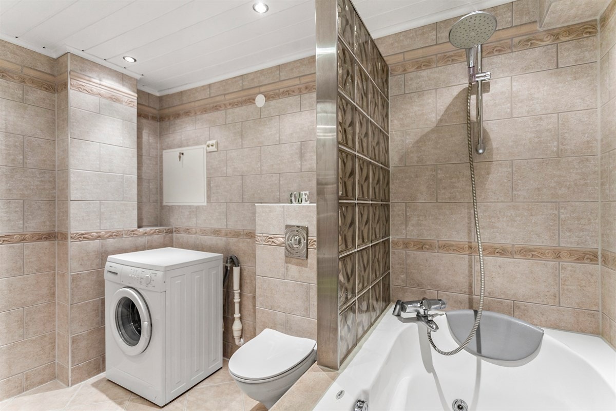 Det er også plass til vaskemaskin, og tørketrommel. Galleribilde