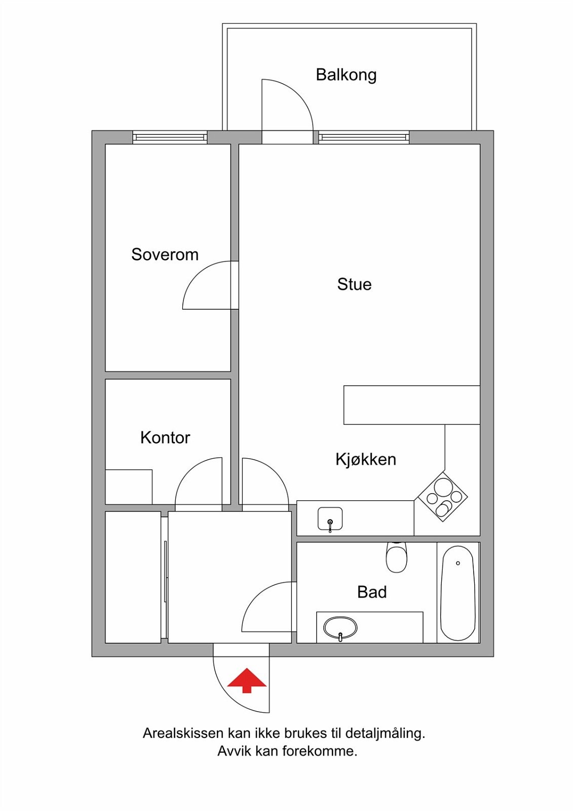 Plantegning 2D Galleribilde