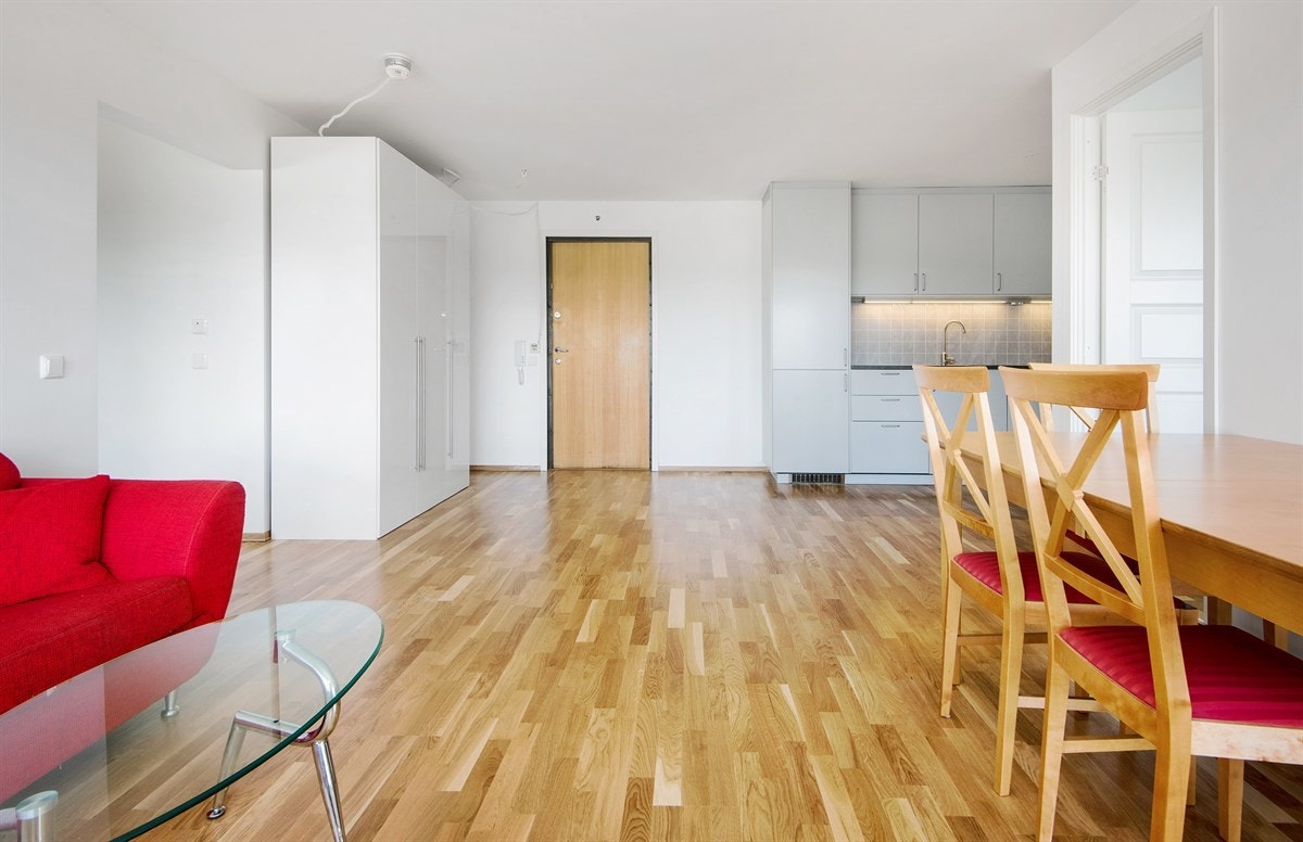 Plass til sofa og spiseplass. Galleribilde