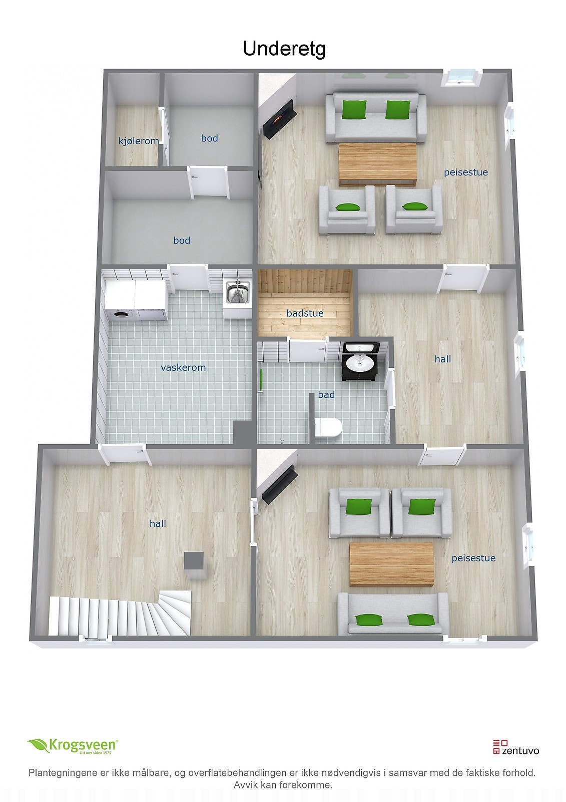 Plantegning underetg. Galleribilde