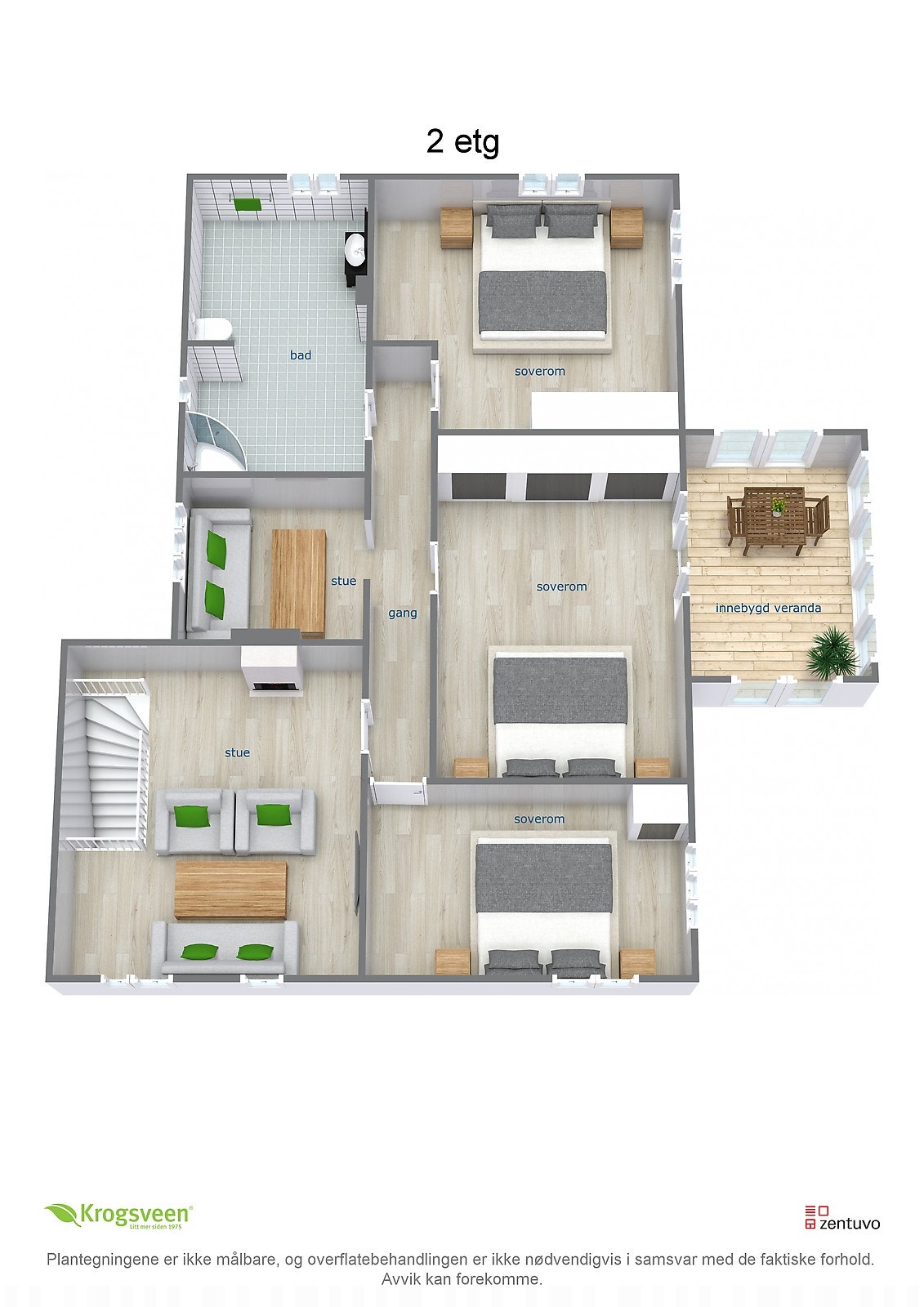 Plantegning 2.etg Galleribilde