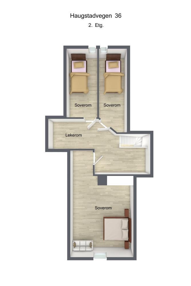 Floorplan 3D Haugstadvegen 36 03 3D Galleribilde