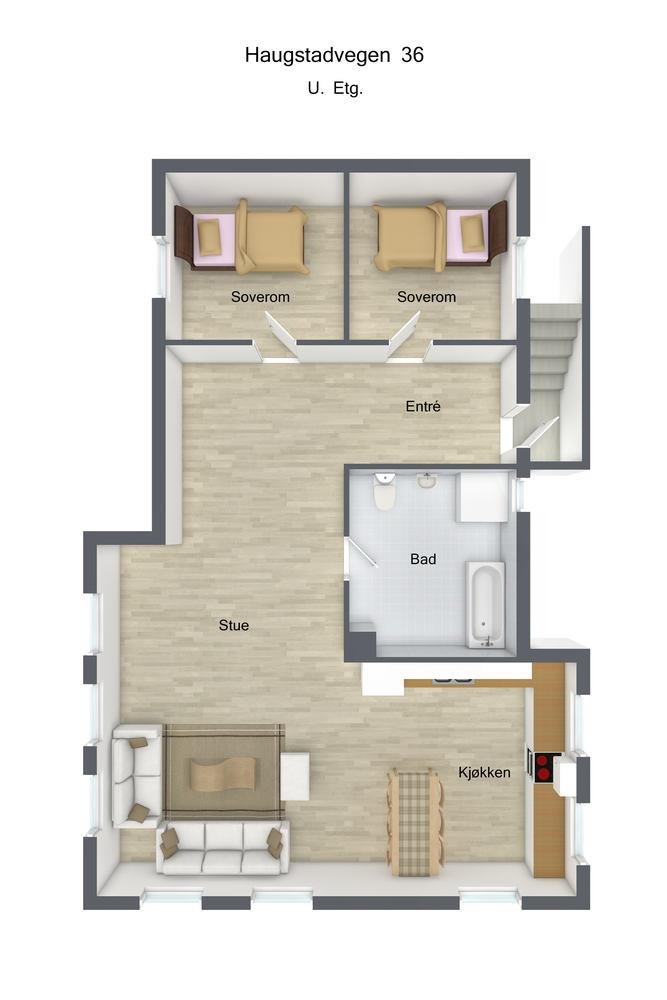 Floorplan 3D Haugstadvegen 36 01 3D Galleribilde