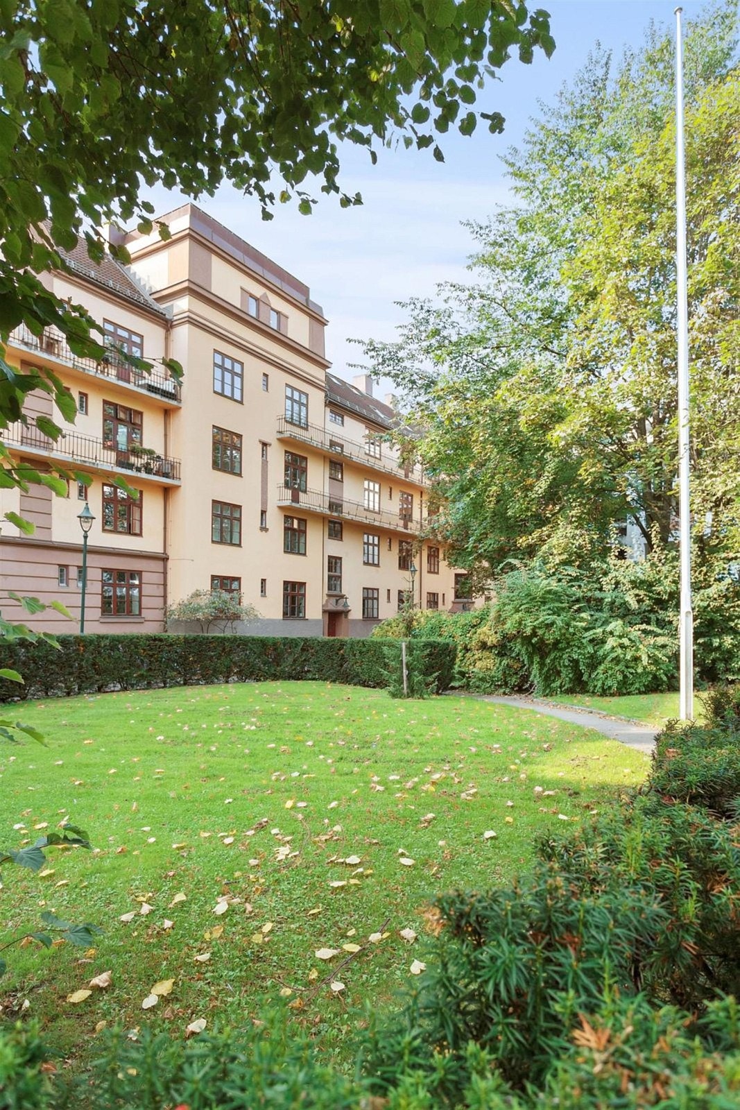 Grøntarealer i bakgården. Galleribilde