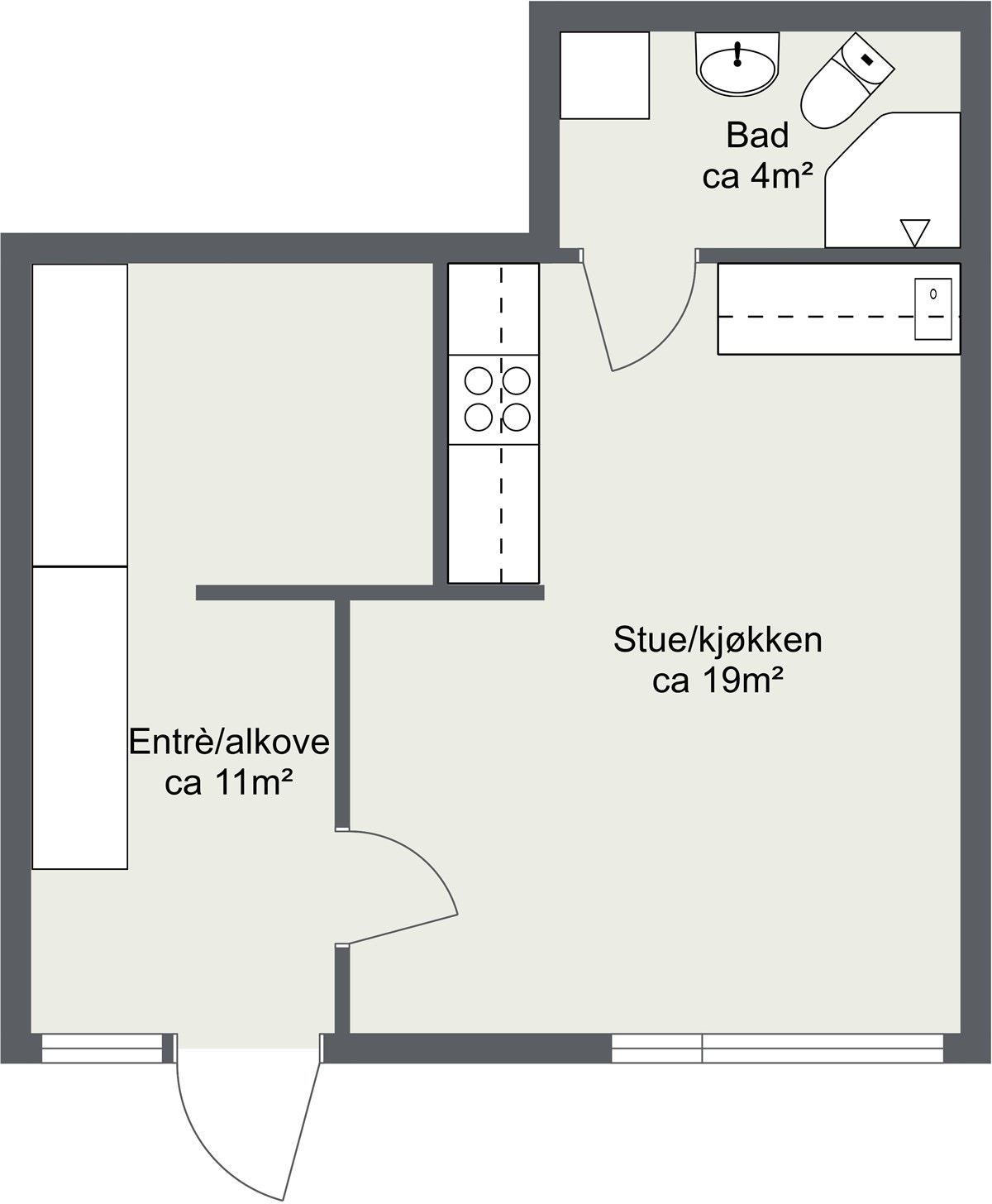 Plantegning. Galleribilde