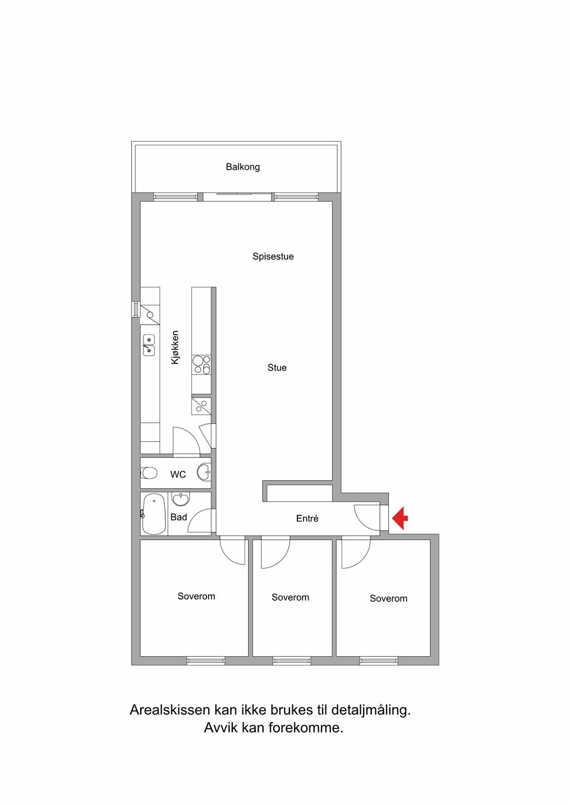 Plantegning Hovseterveien 42 B Galleribilde