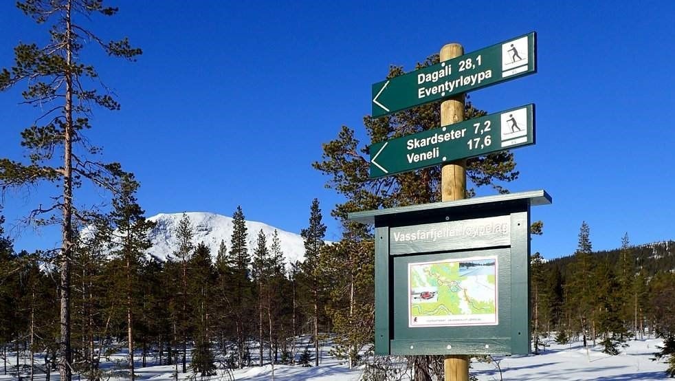 Løypenettet er en del av eventyrløypa Galleribilde