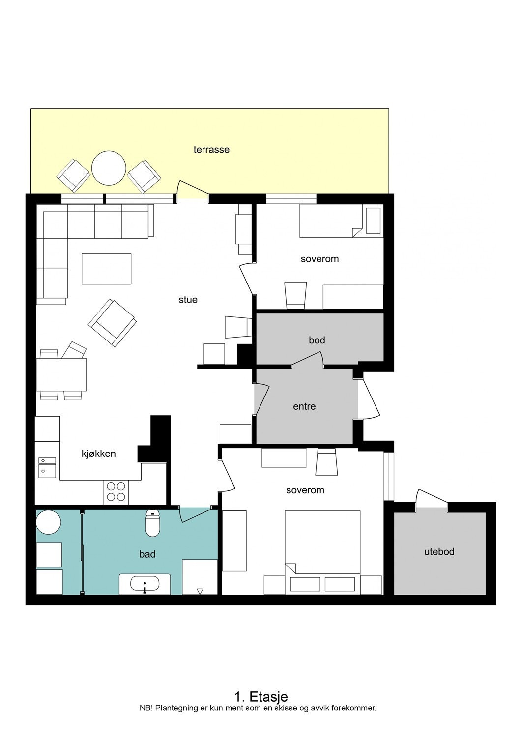 Plantegning Galleribilde