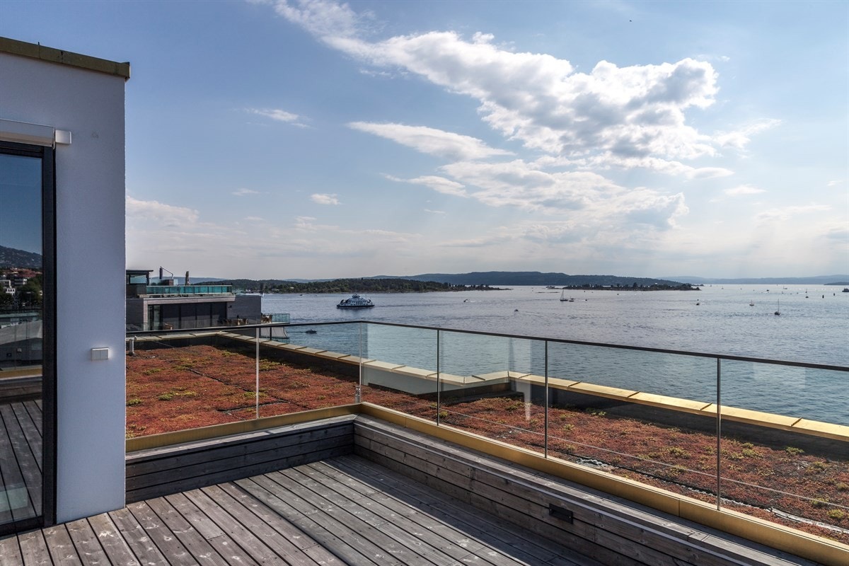 Fra privat takterrasse Galleribilde