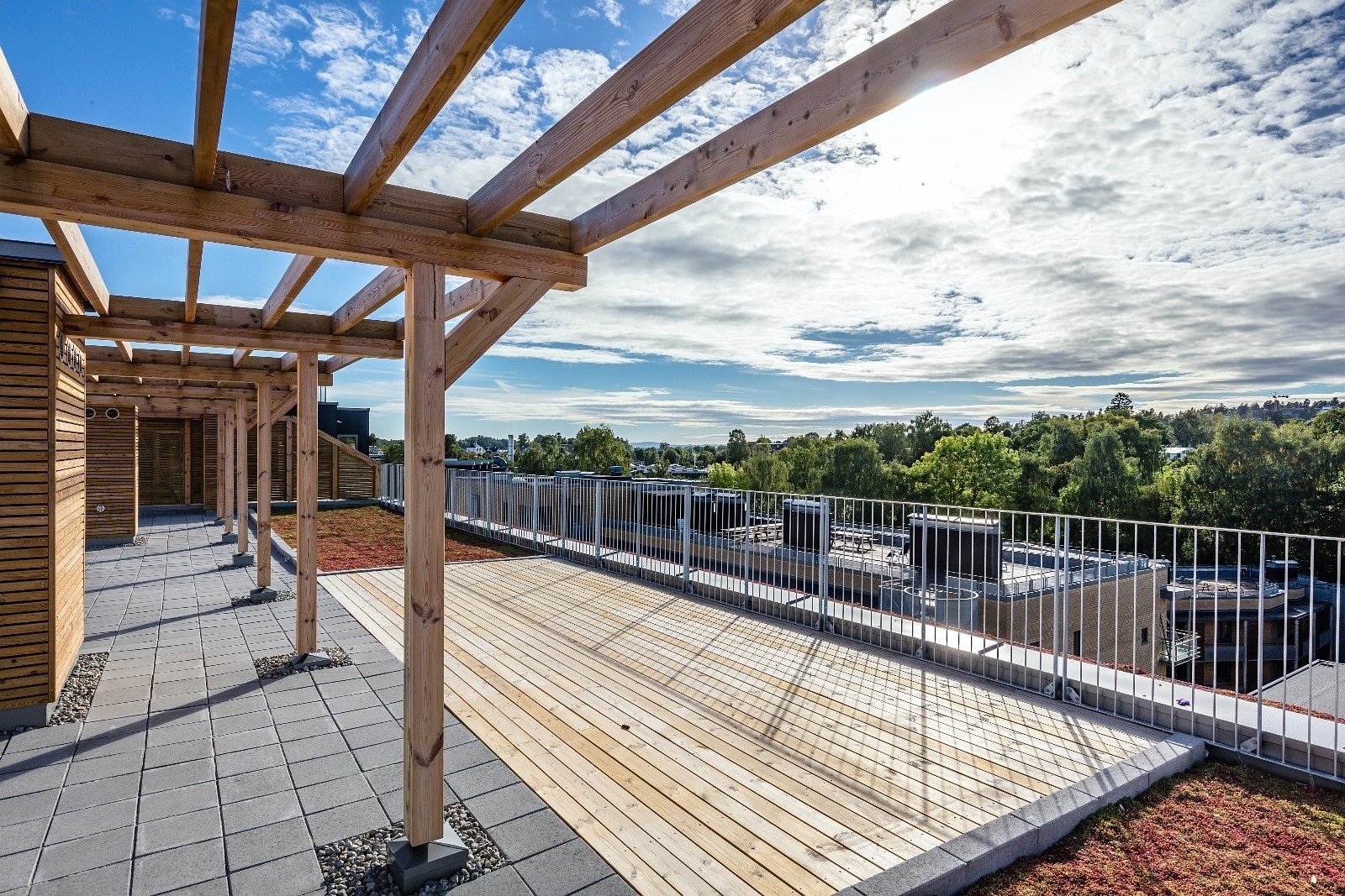 Stor felles takterrasse Galleribilde