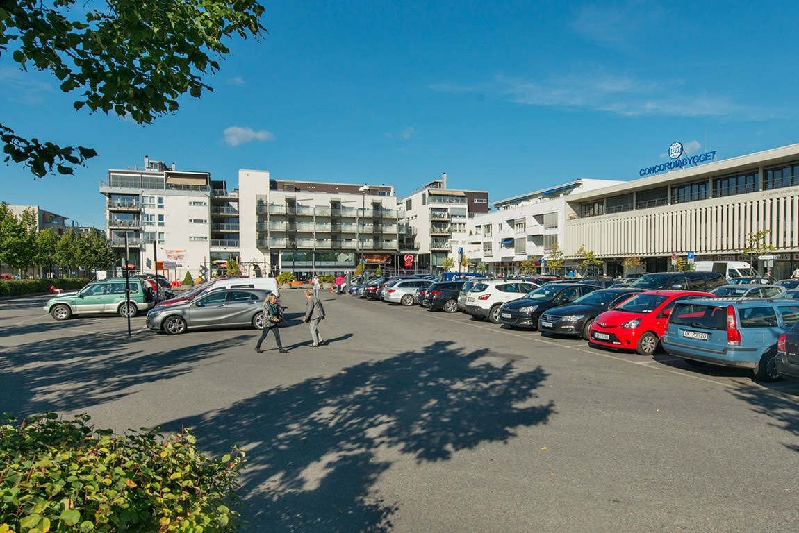 Gode parkeringsmuligheter rett utenfor Galleribilde