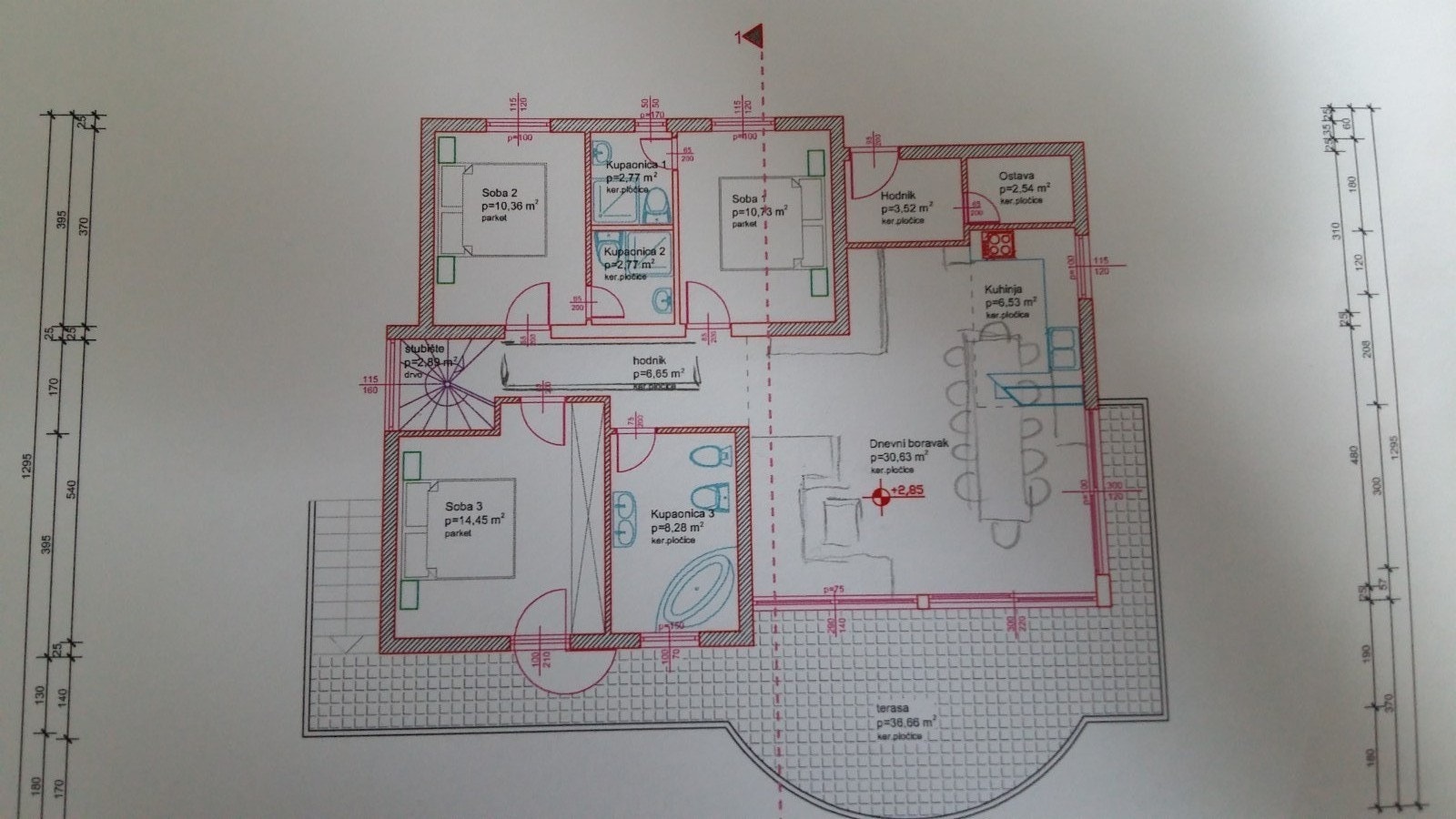 Planløsning, hovedetasje Galleribilde