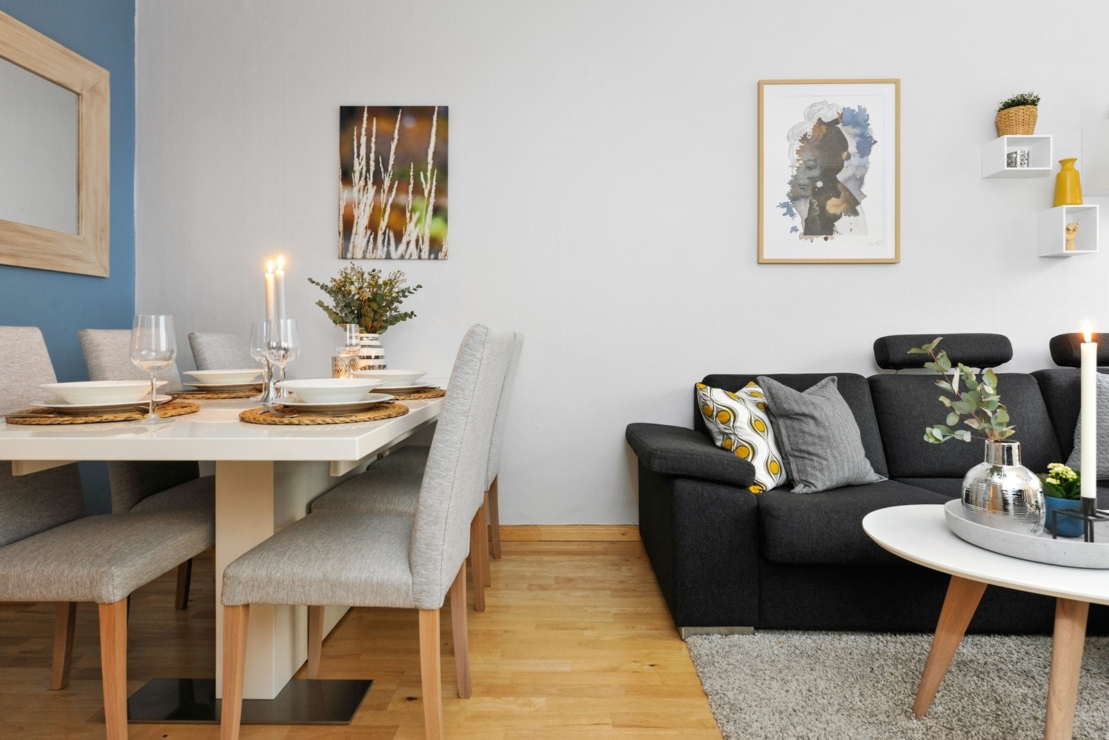 Spisestue med plas til langbord Galleribilde