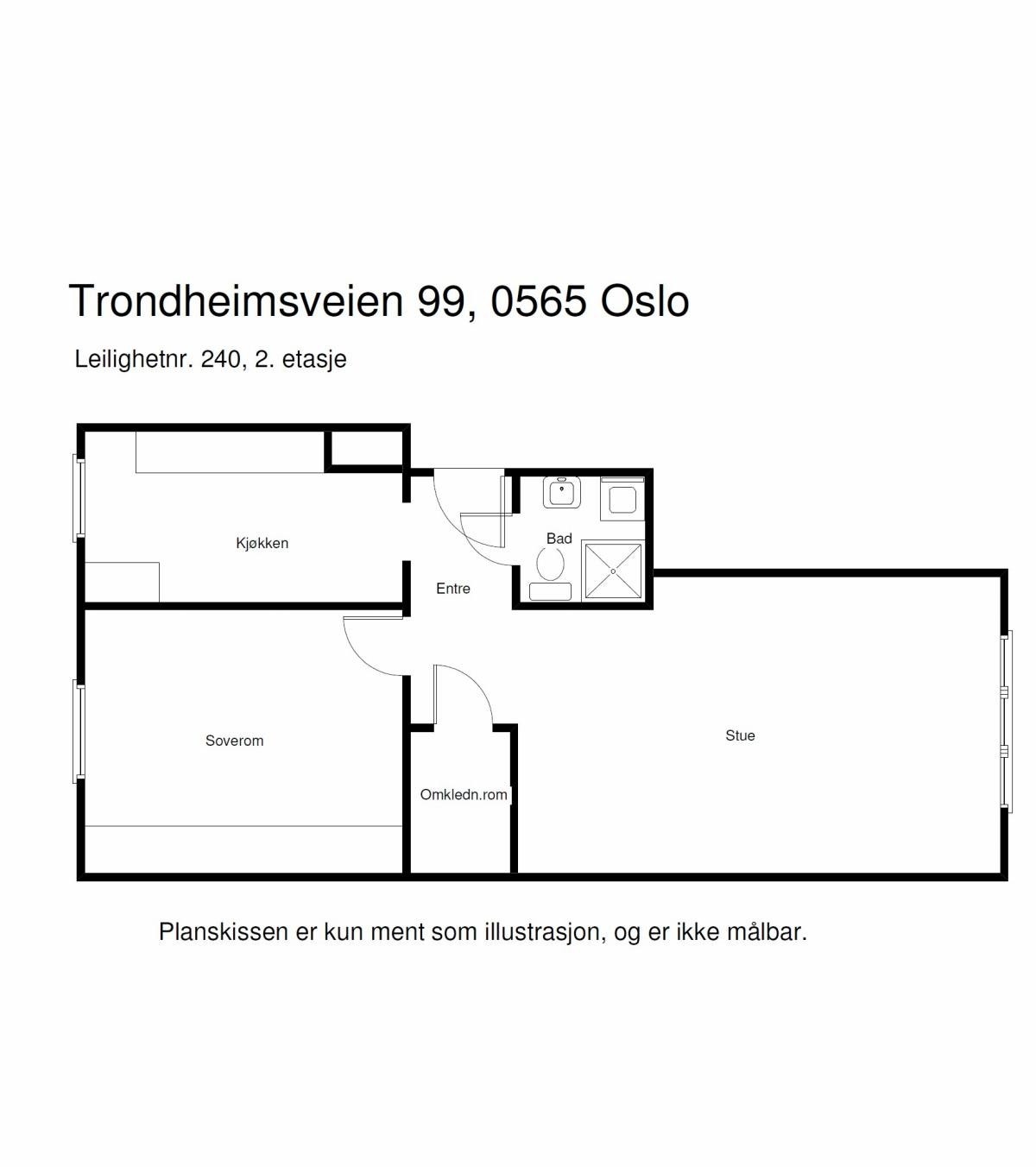 Planskisse Galleribilde