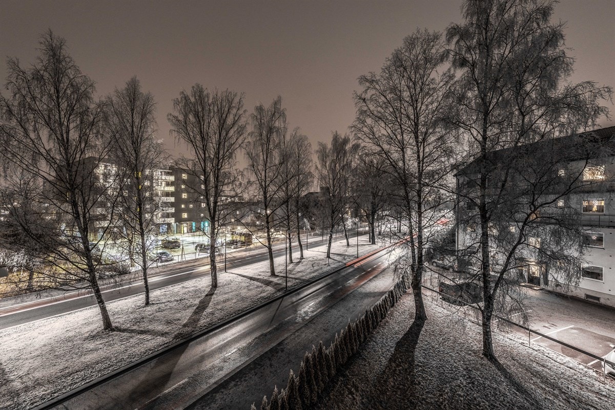 Utsikt fra balkong. Galleribilde