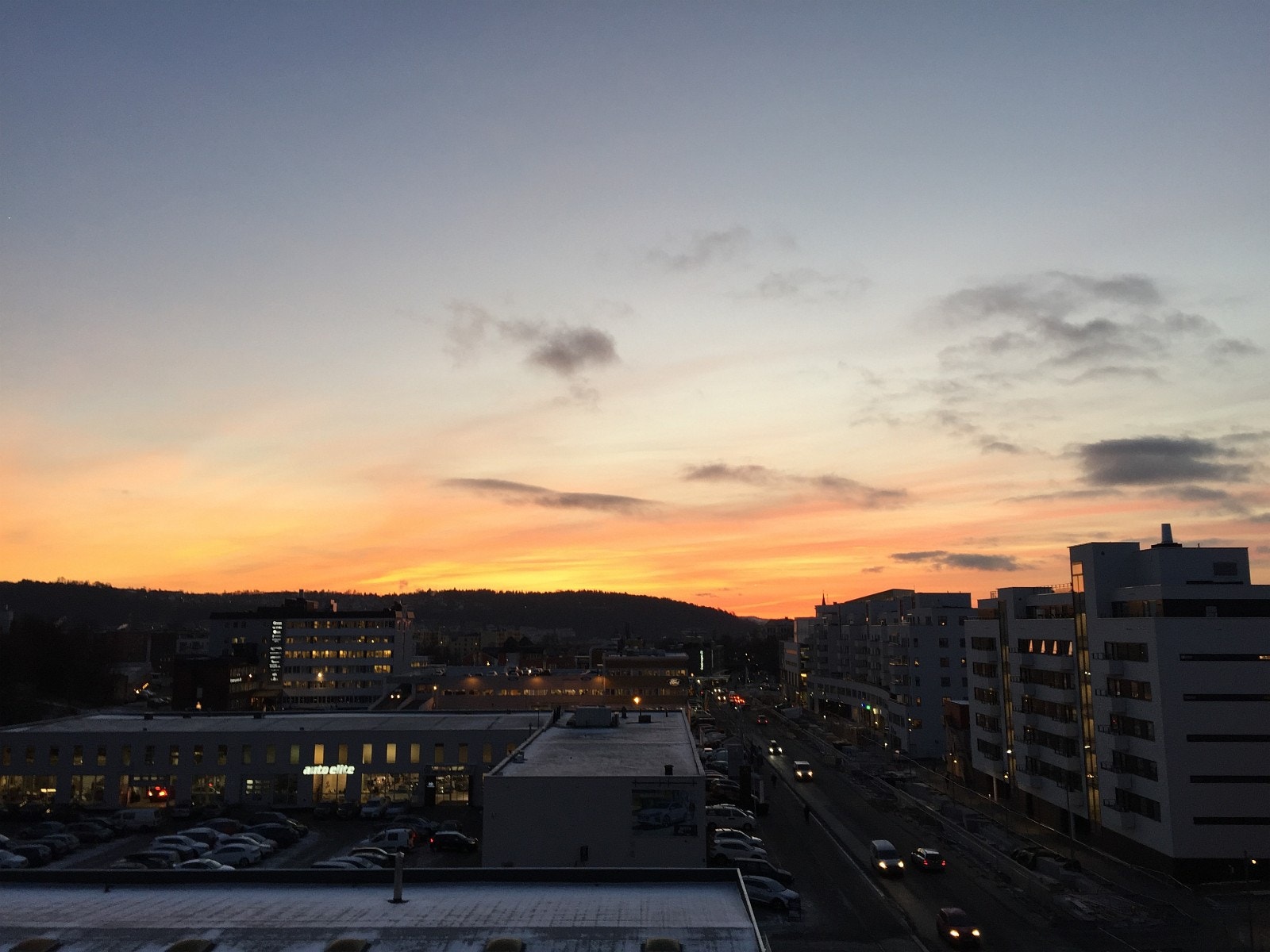 Kveldslys over Ensjø og Kampen Galleribilde