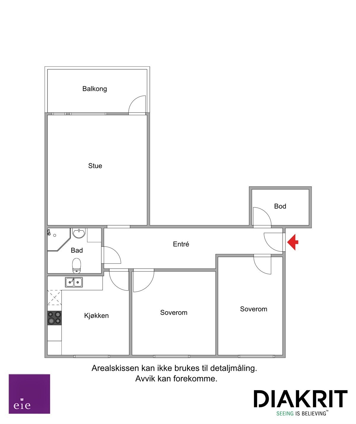 Plantegning 2D Galleribilde