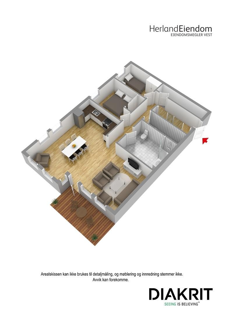 Planløsning 3D. Galleribilde