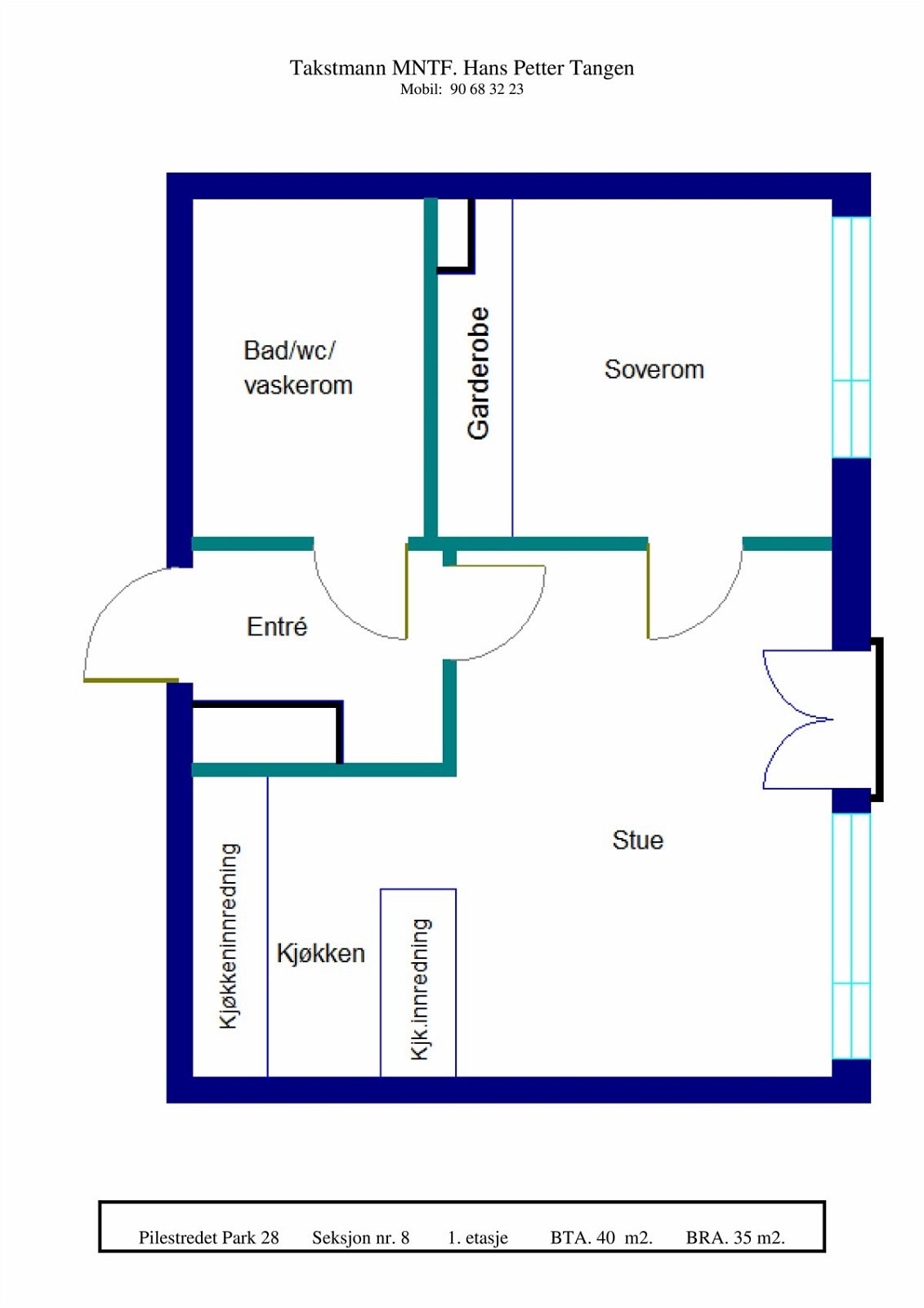 Plantegning Galleribilde