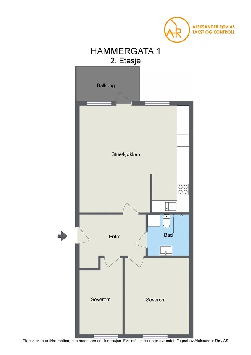 Plantegning 2D Galleribilde