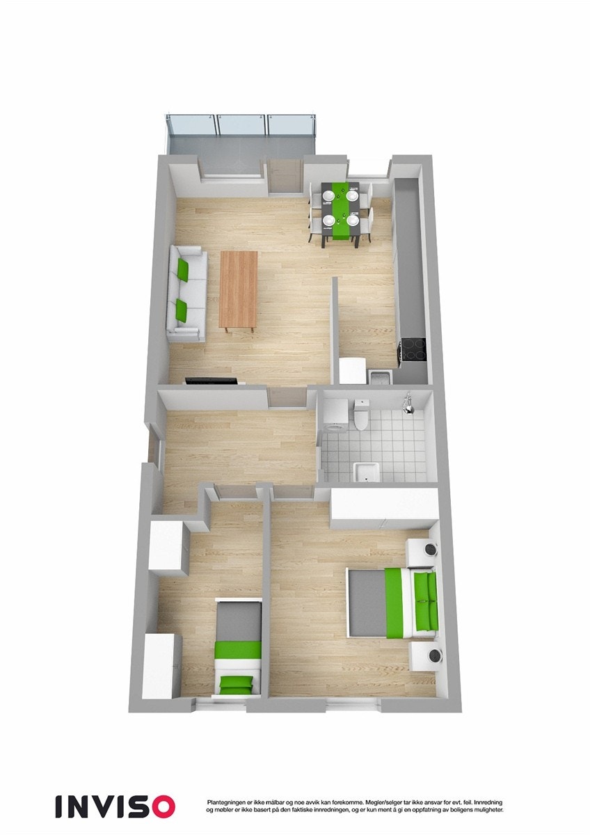 Plantegning 3D Galleribilde