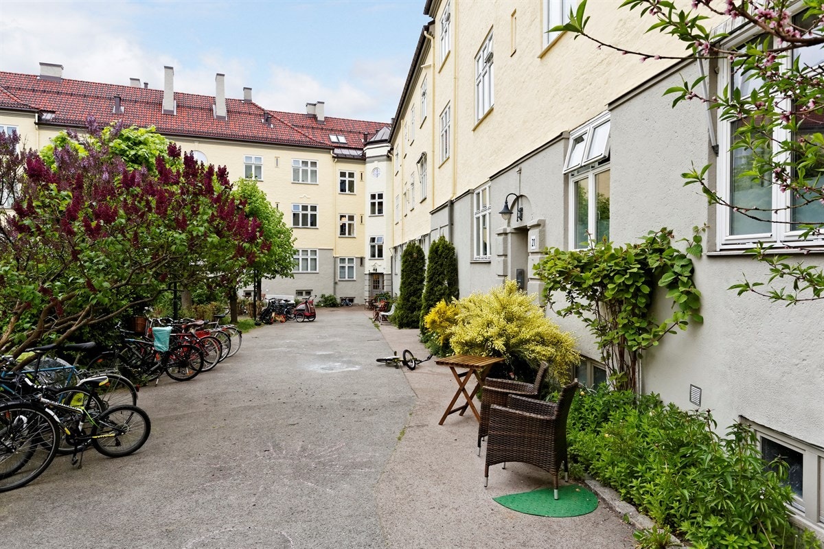 Borettslaget pusset opp sine fasader og alle oppganger i 2015. Galleribilde