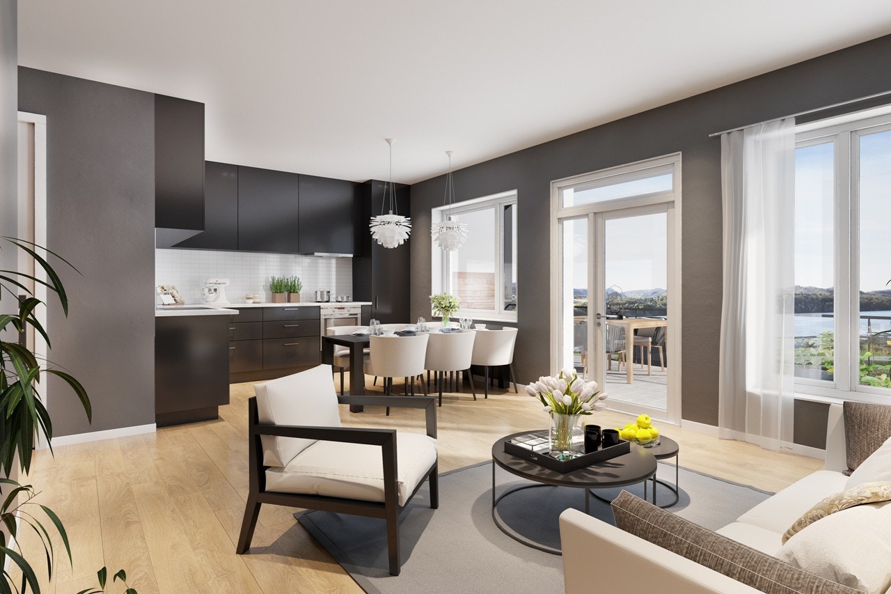 Illustrasjonsbilde av leilighet D Galleribilde