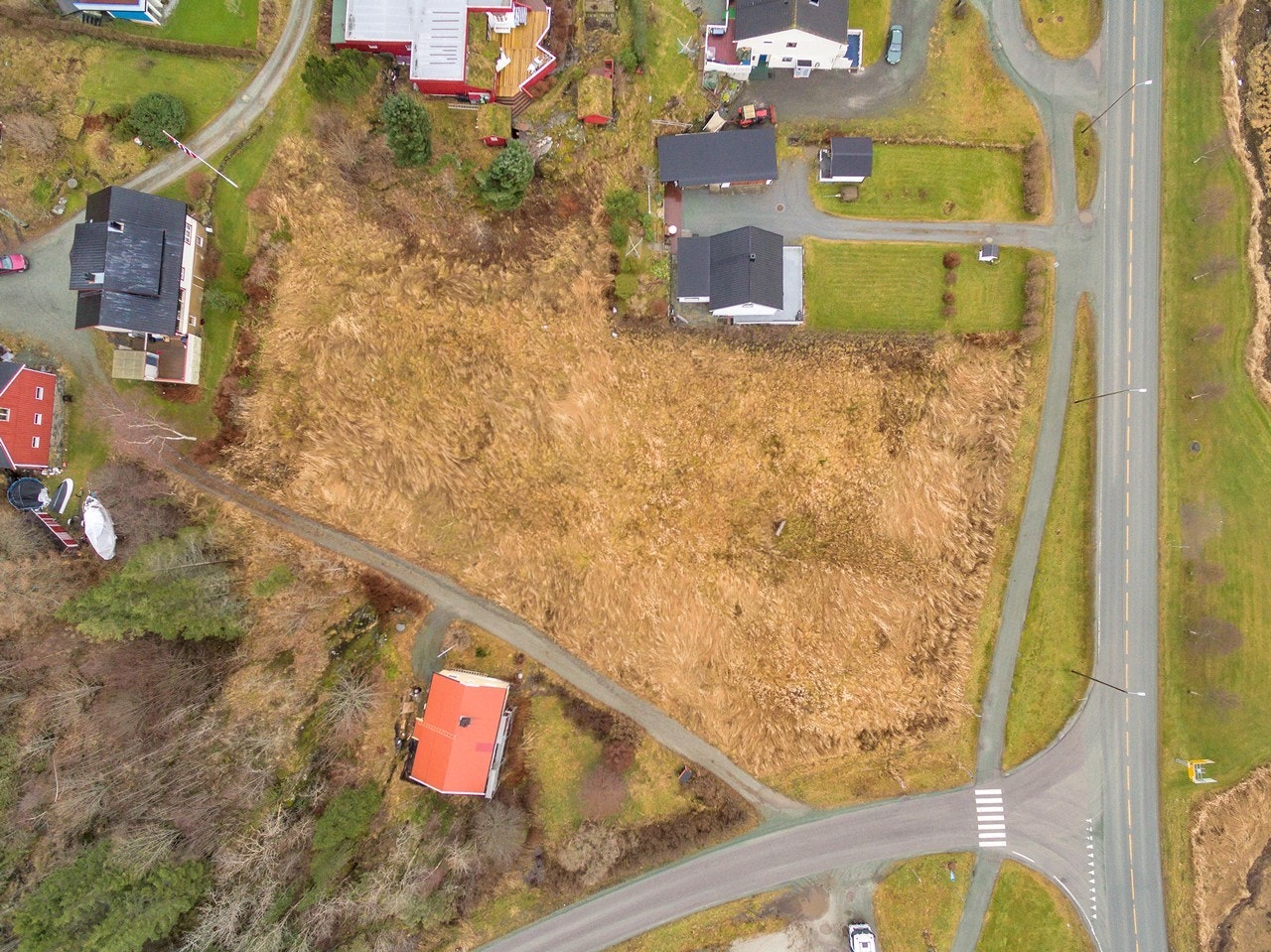 Flyfoto av tomten Galleribilde