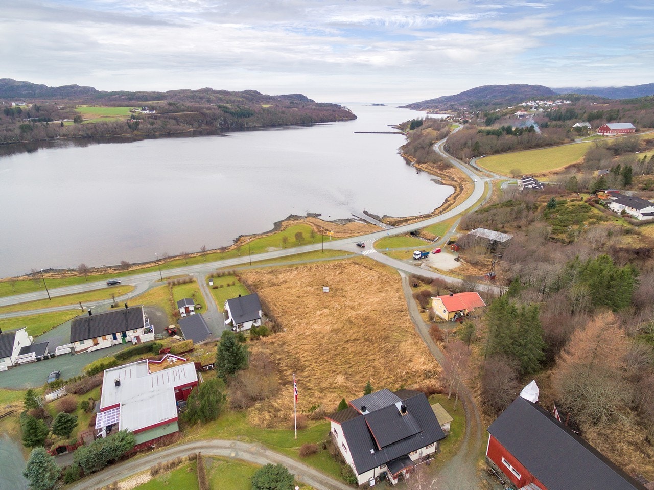 Flyfoto av tomten Galleribilde