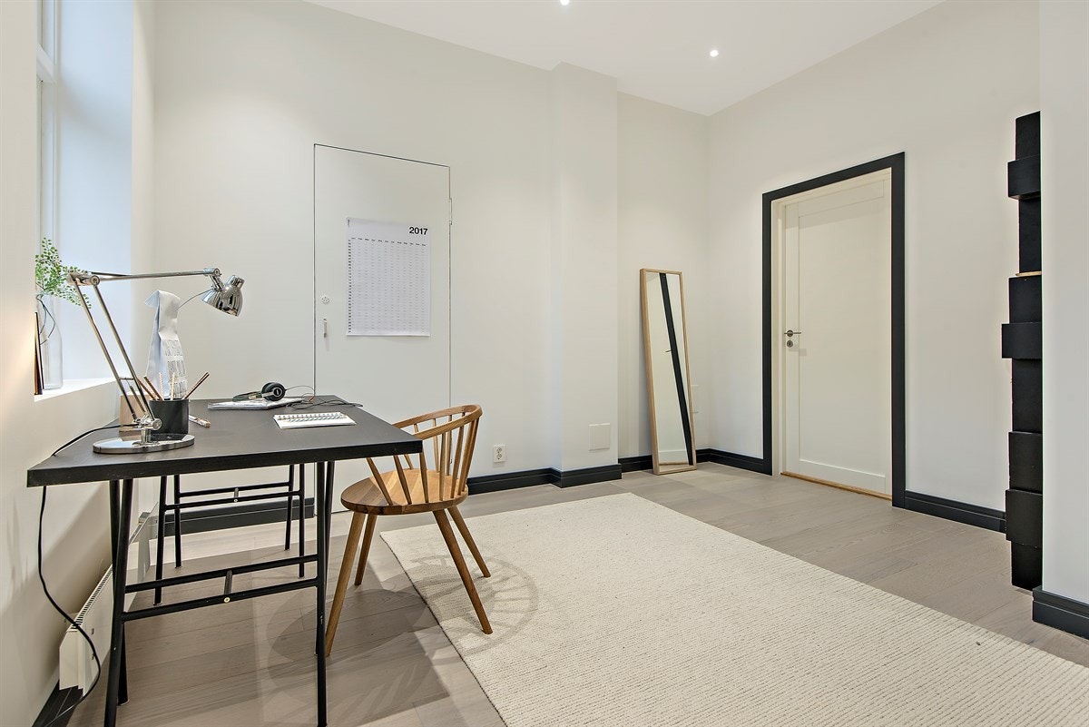 Soverom 2 kan enkelt gjøres om til 2 soverom, se alternativ planløsning Galleribilde