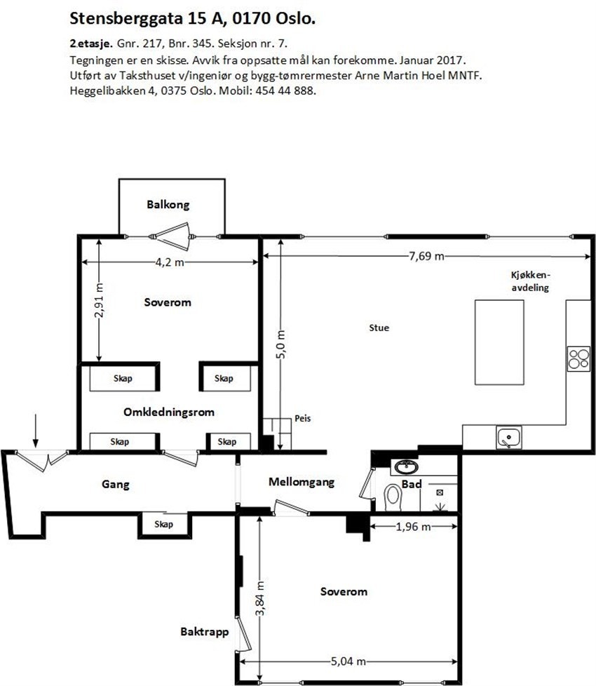 Plantegning Galleribilde