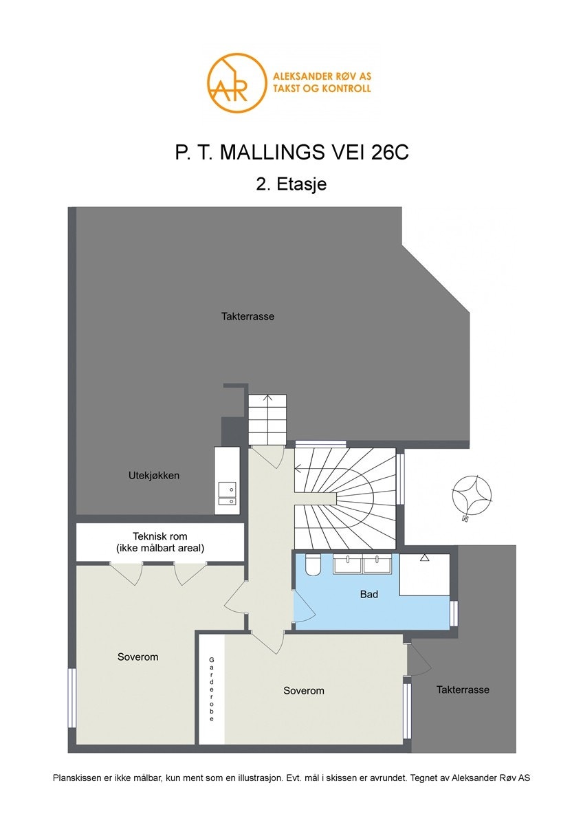 Planskisse 2. etg. Galleribilde