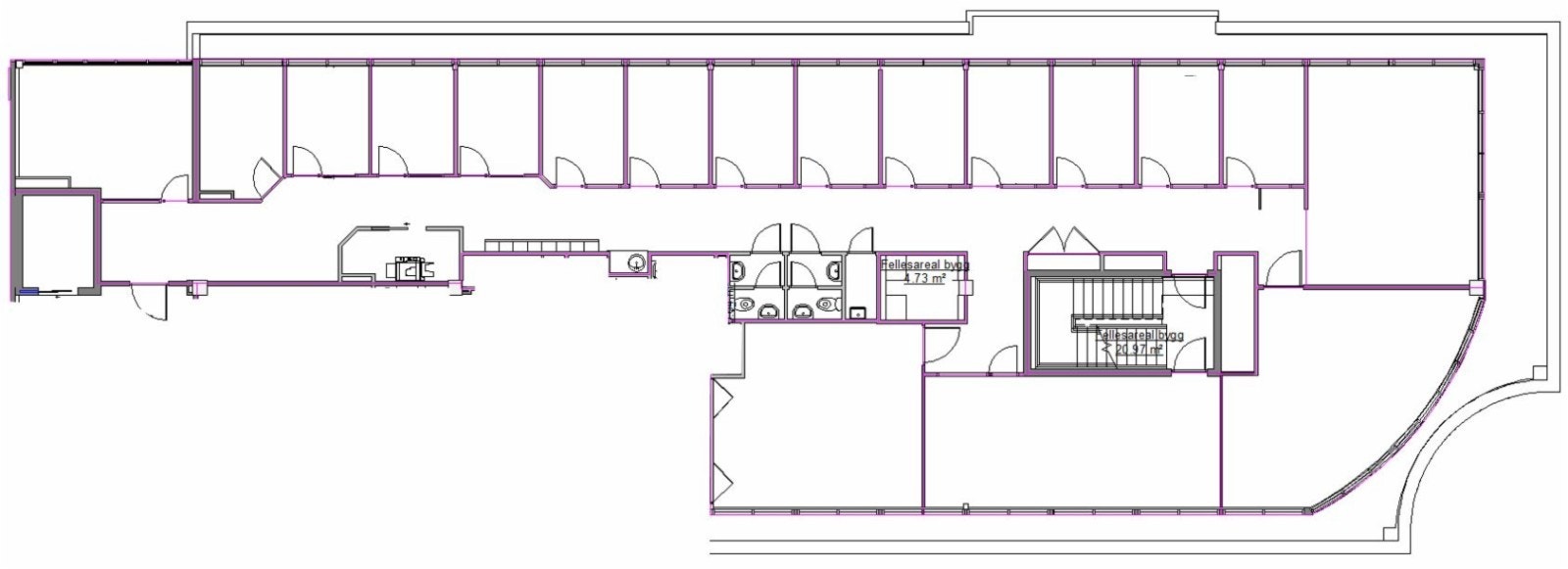 Eksisterende planløsning Galleribilde