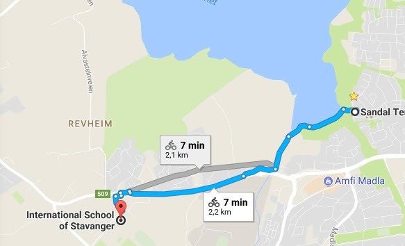 Short distance to International school w cycle / walking on protected path Galleribilde