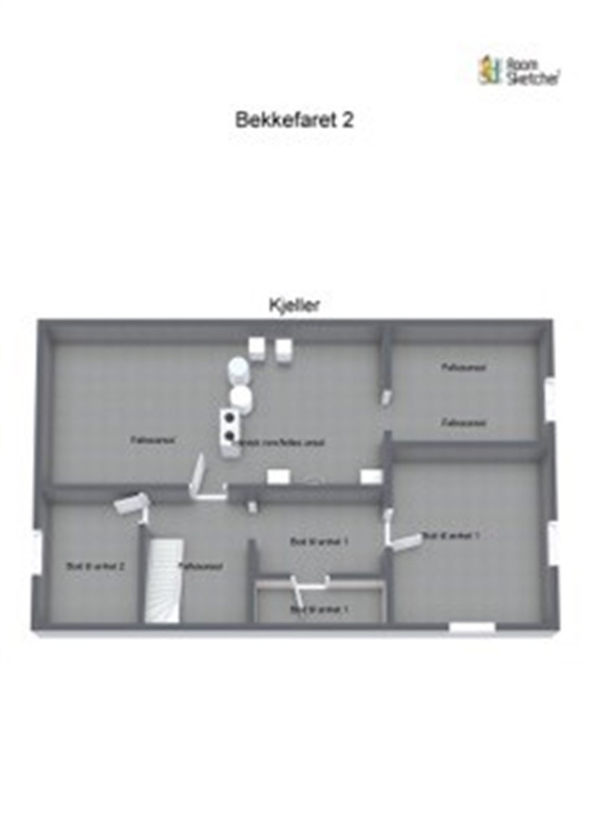 Plantegning kjeller Galleribilde