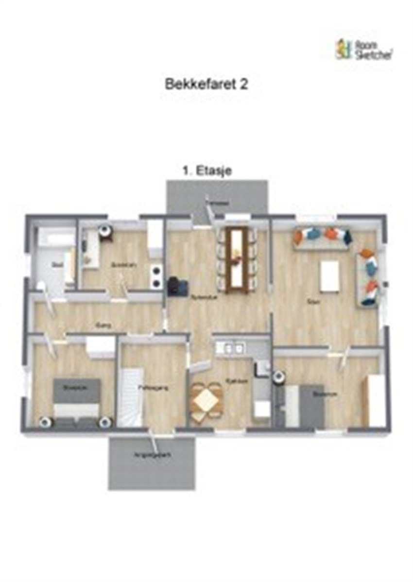 Plantegning 1.etg Galleribilde