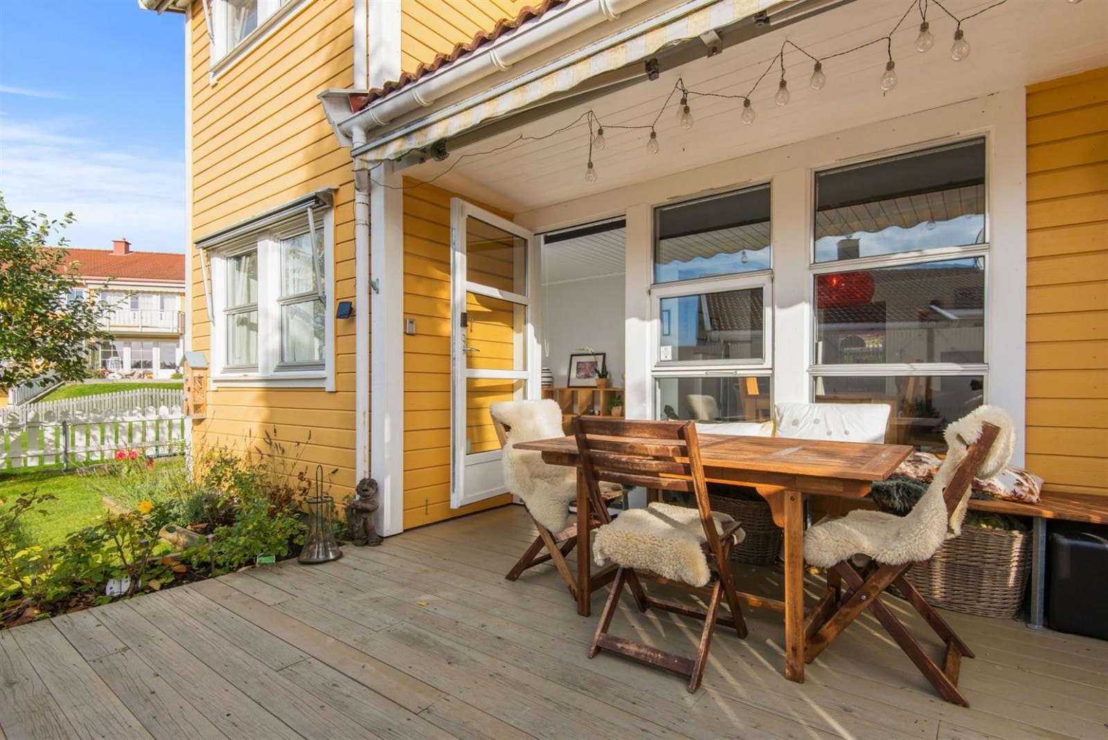 God plass på terrassen Galleribilde