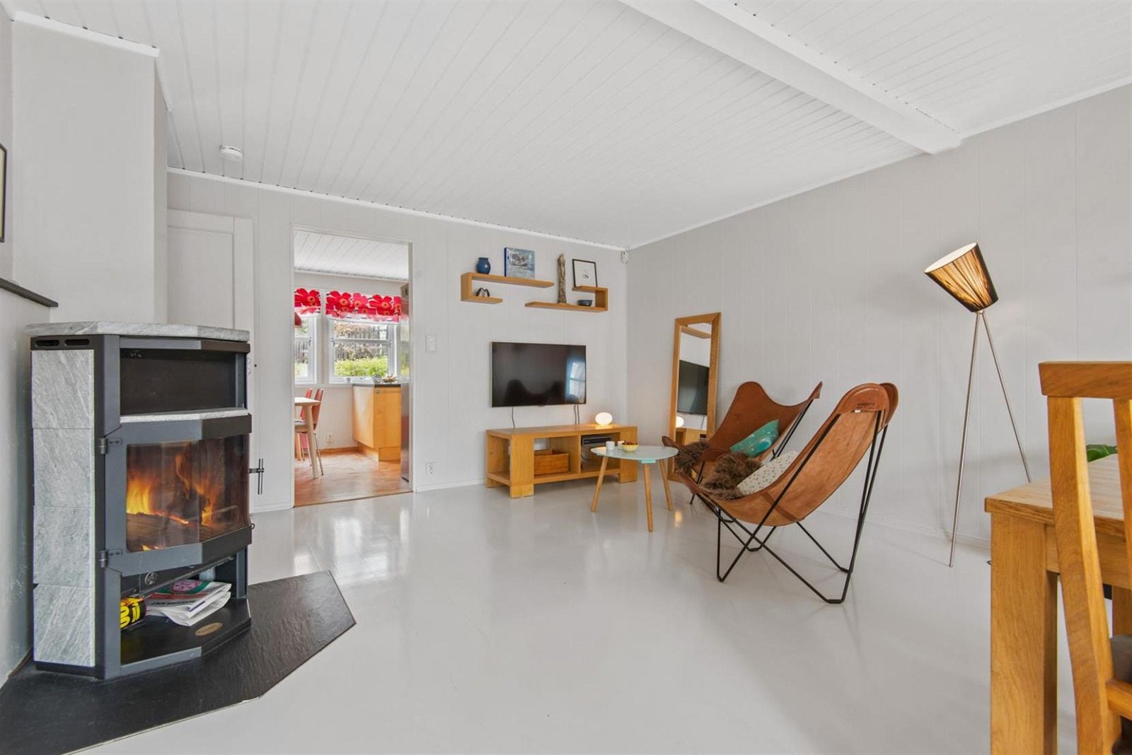 Peisovn i stuen Galleribilde