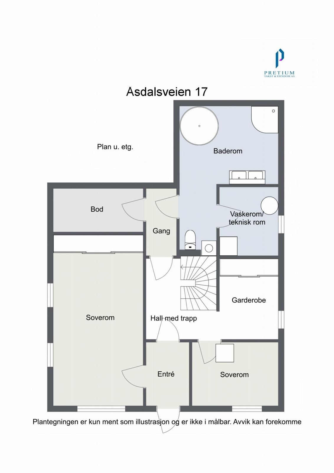 Plantegning sokkeletasje Galleribilde