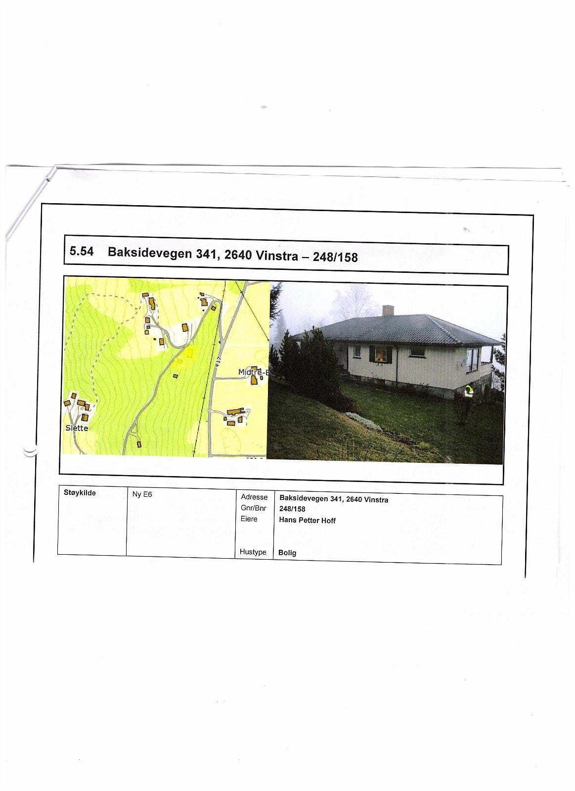 Beliggenhet og husets fasade. Galleribilde