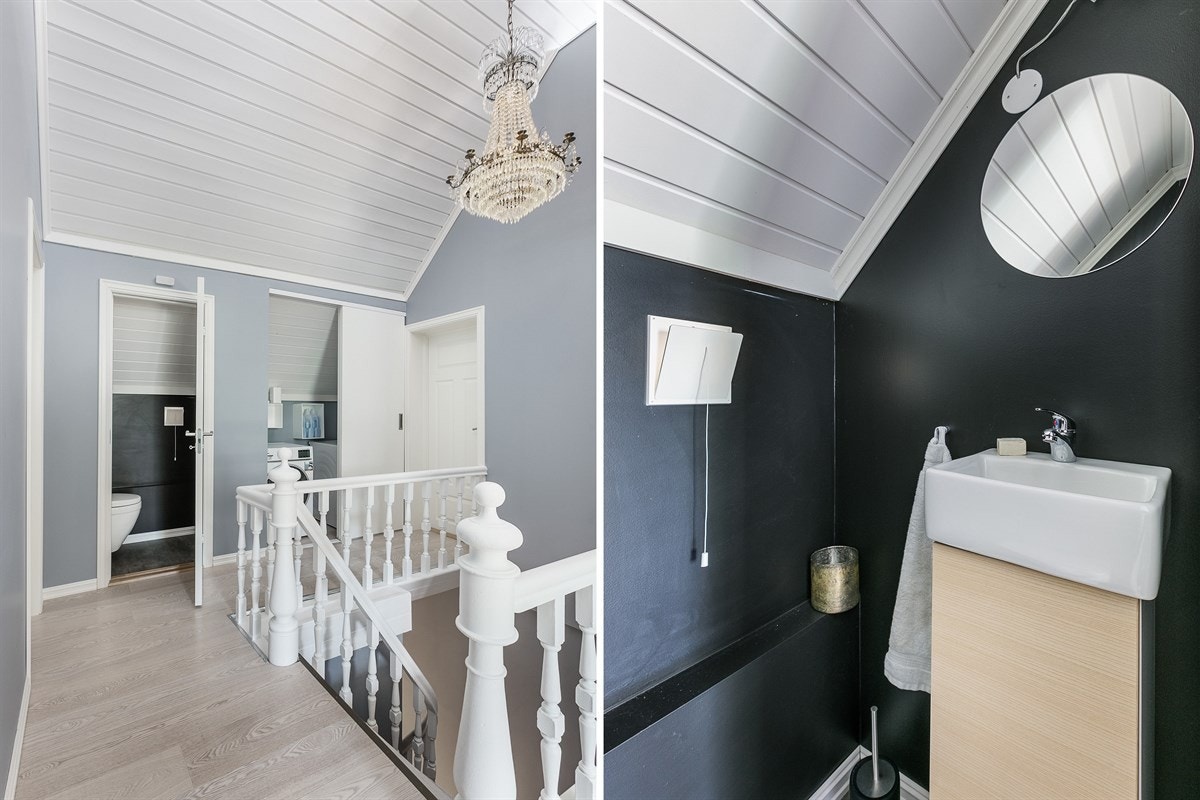 Et separat toalettrom er hendig å ha om badet er opptatt. Galleribilde