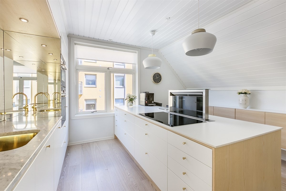 Kjøkkenet i andre etasje er også fra Drømmekjøkkenet og har et mer ekstravagant uttrykk. Galleribilde