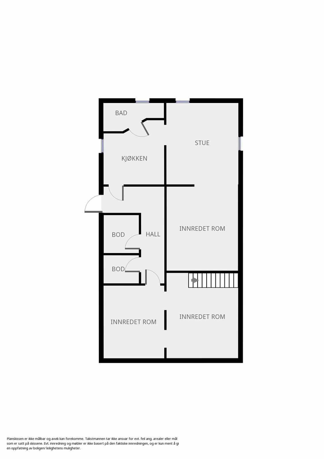 Veiledende planskisse - kjeller. Galleribilde