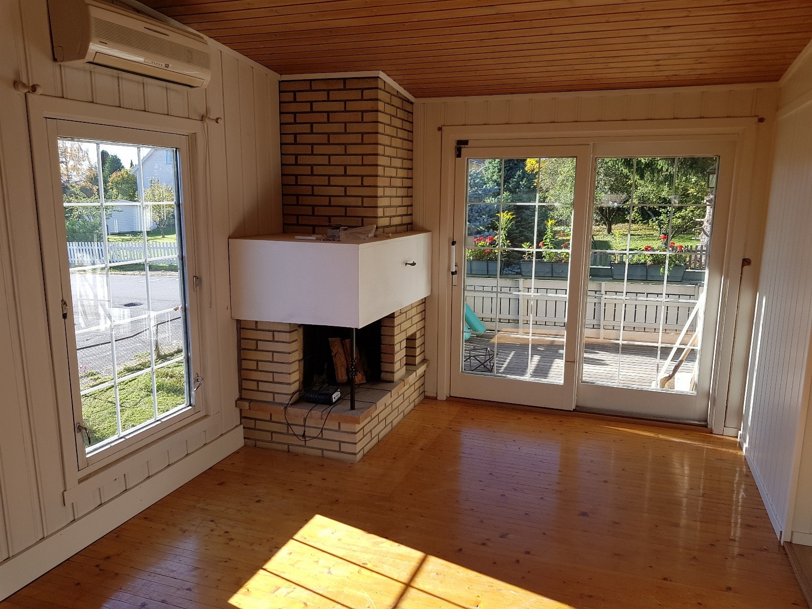 Stue med peis Galleribilde