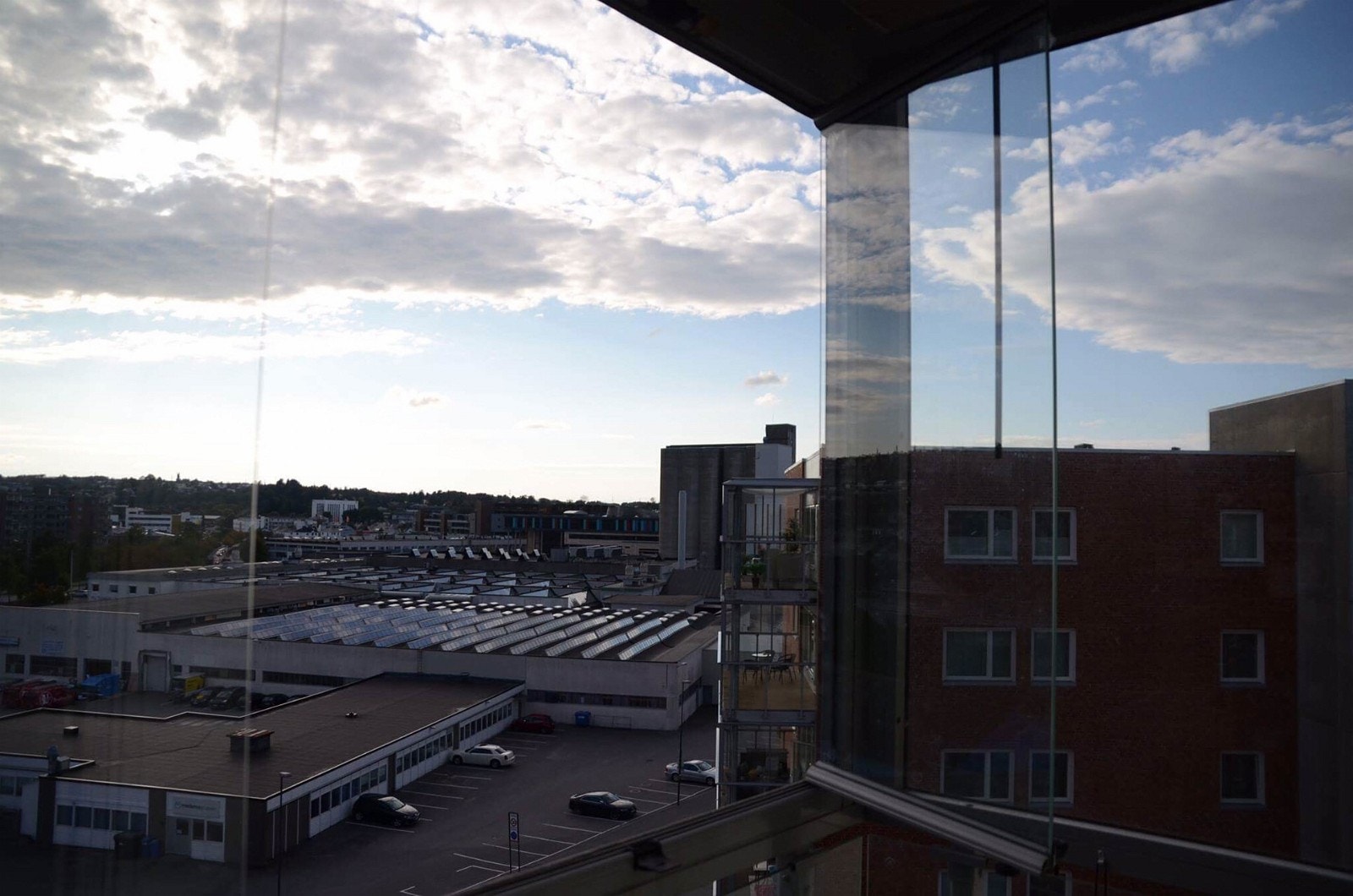 Utsikt fra balkong mot Sentrum Galleribilde