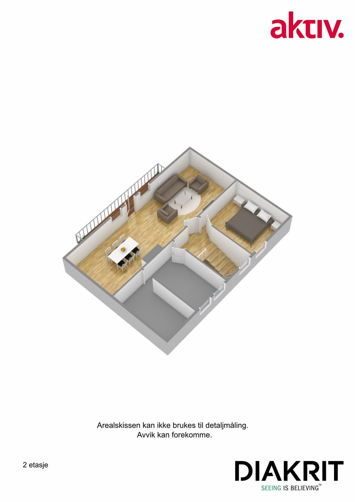 Plantegning 3D Galleribilde