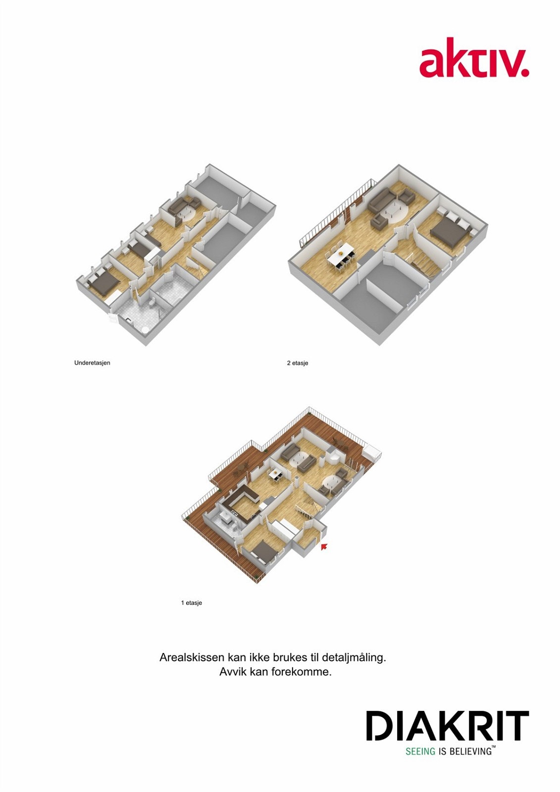 Plantegning 3D Galleribilde