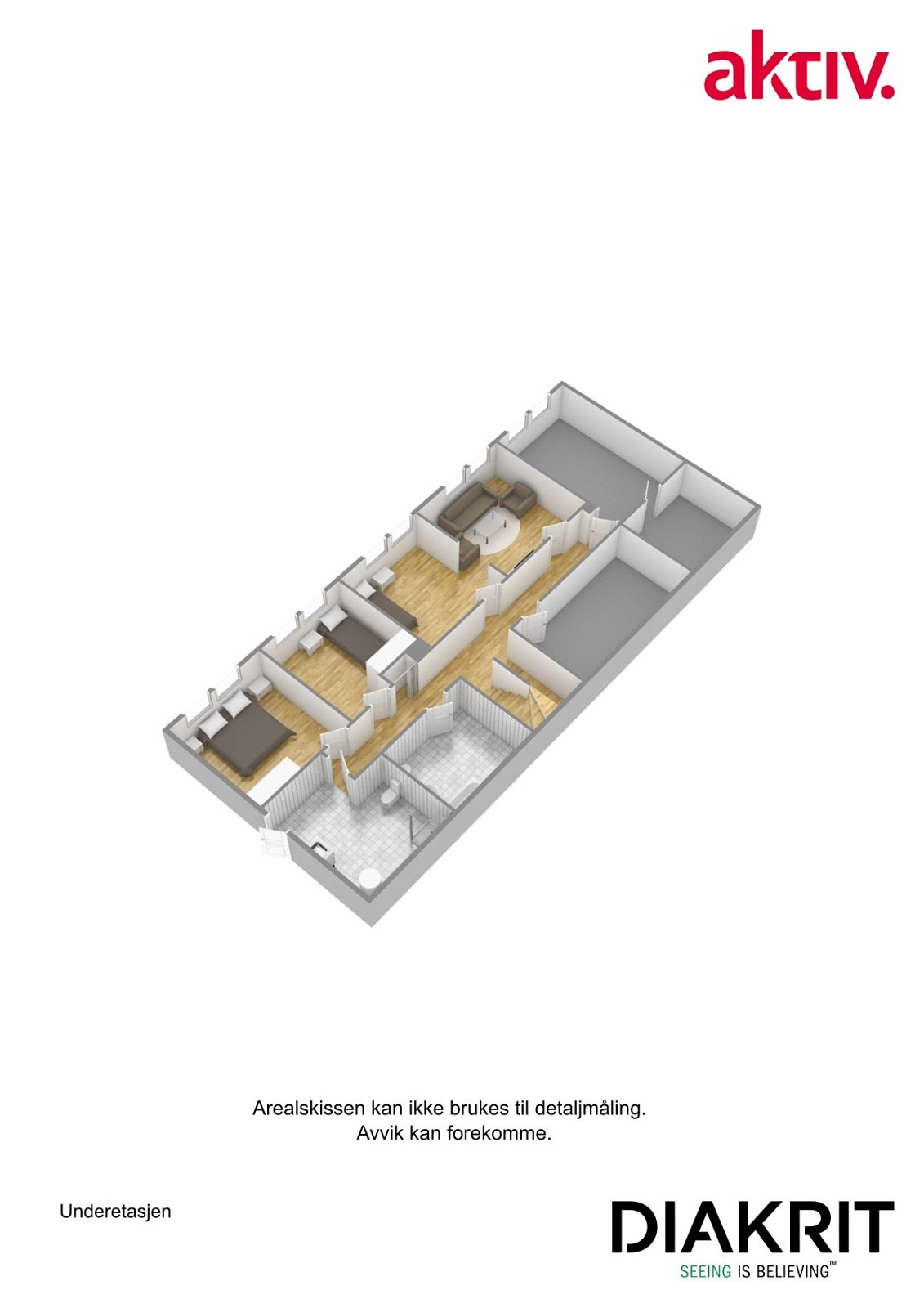 Plantegning 3D Galleribilde