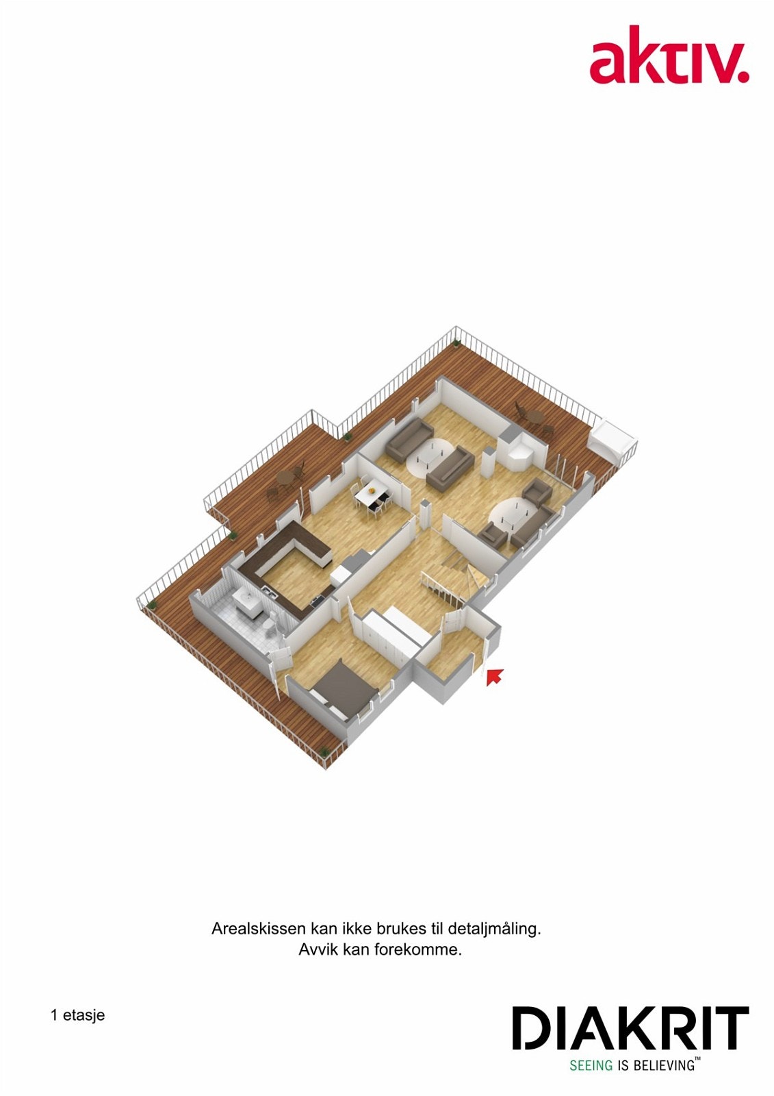 Plantegning 3D Galleribilde